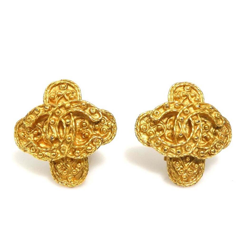 Chanel Cc Logo Clip-On Earrings Gold- #215615C81B